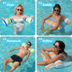 Sloosh pool hammock drifter delivers hands-free, easy lounging on lakes.