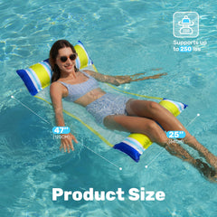 Sloosh 3-pack yellow hammock: vibrant color for poolside lounging.