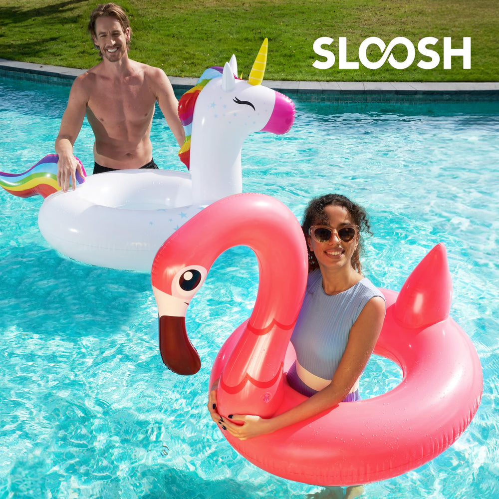 Sloosh 42-inch pool float provides buoyant support for adults
