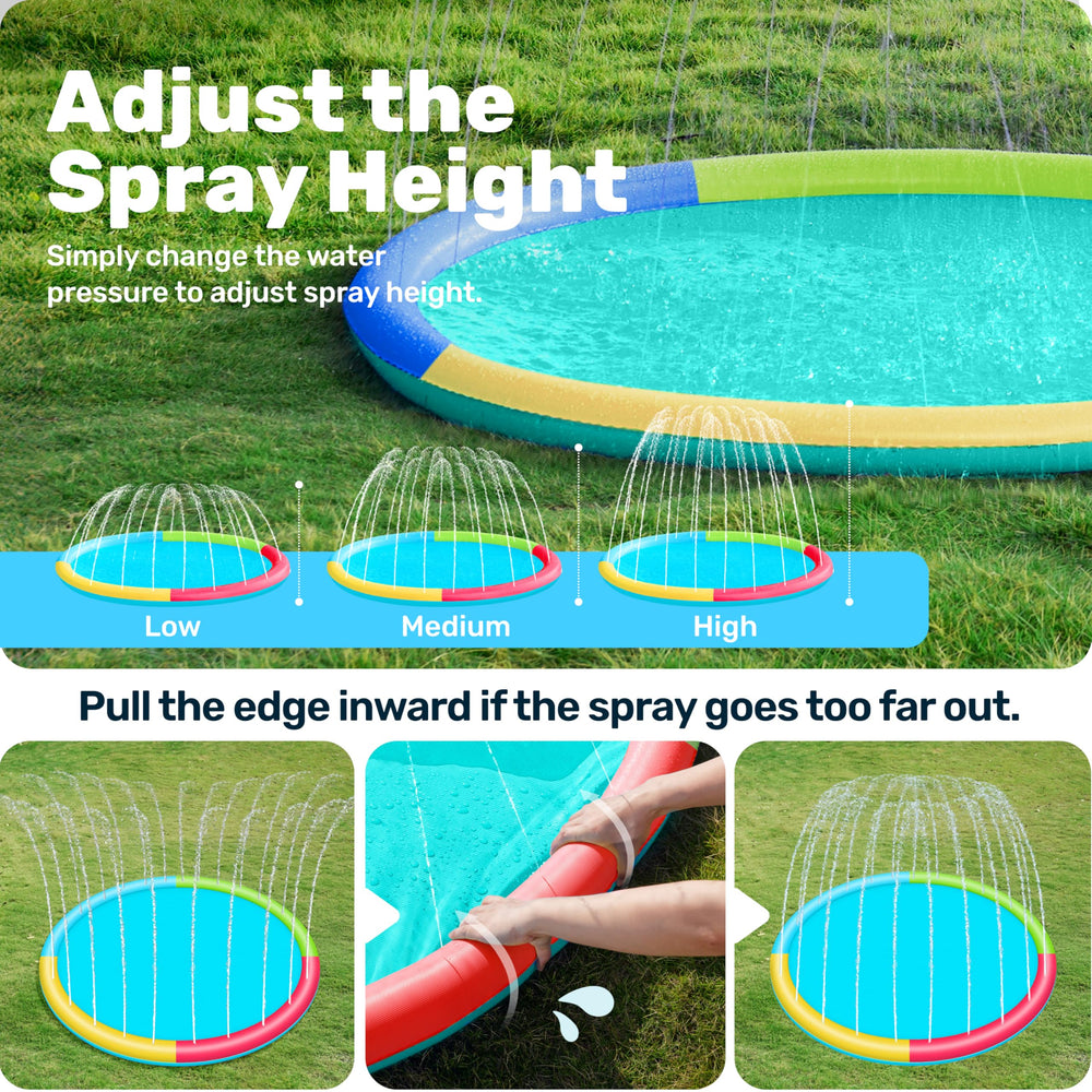 Sloosh 60in multicolor surface texture highlights durable, safe play area