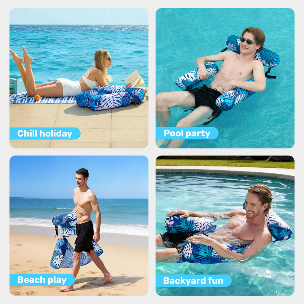 Sloosh adjustable back and head support for customizable comfort.