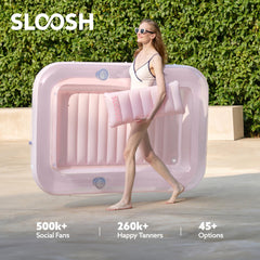 Sloosh ribbed air cushion base provides body contouring comfort