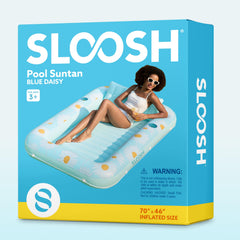Sloosh backyard lounging float creates a private escape at the lake or pool.