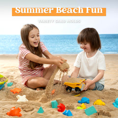 Sloosh animal-molds shape play for storytelling on the shore