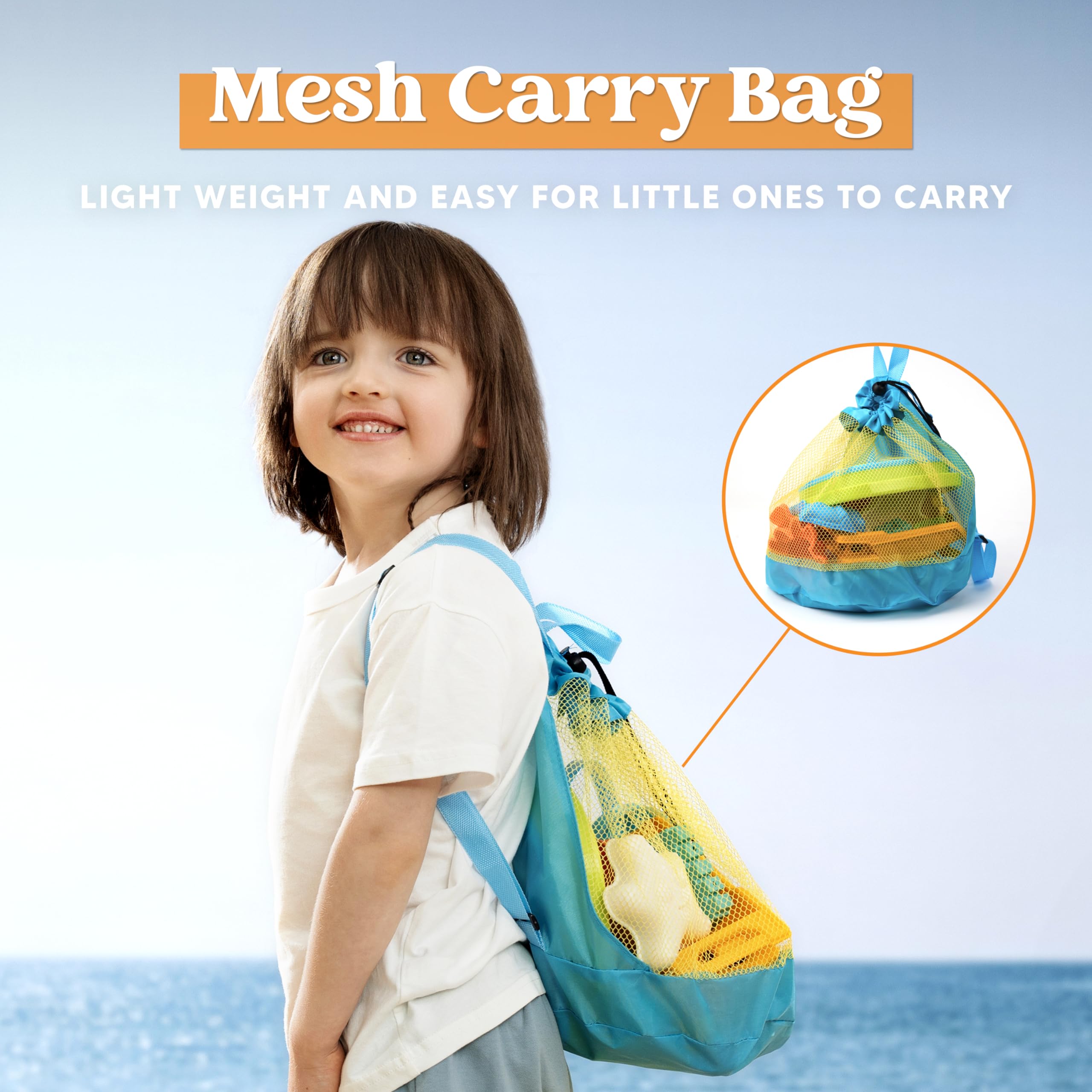 Sloosh mesh-bag used for fast cleanup and organized transport