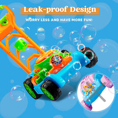 SLOOSH Bubble Lawn Mower safety materials confirm non-toxic design.