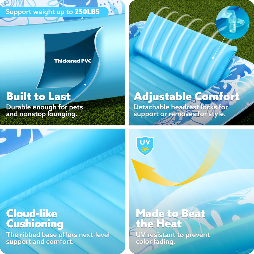 Sloosh compact portable design inflates rapidly for easy transport