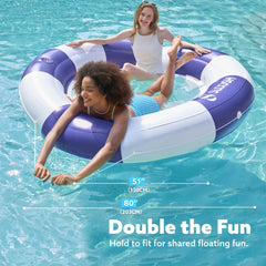 Sloosh cooling mesh seat allows water flow for refreshed lounging.