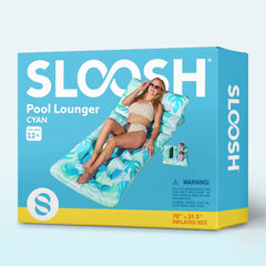 Sloosh cyan float keeps you floating above water with style