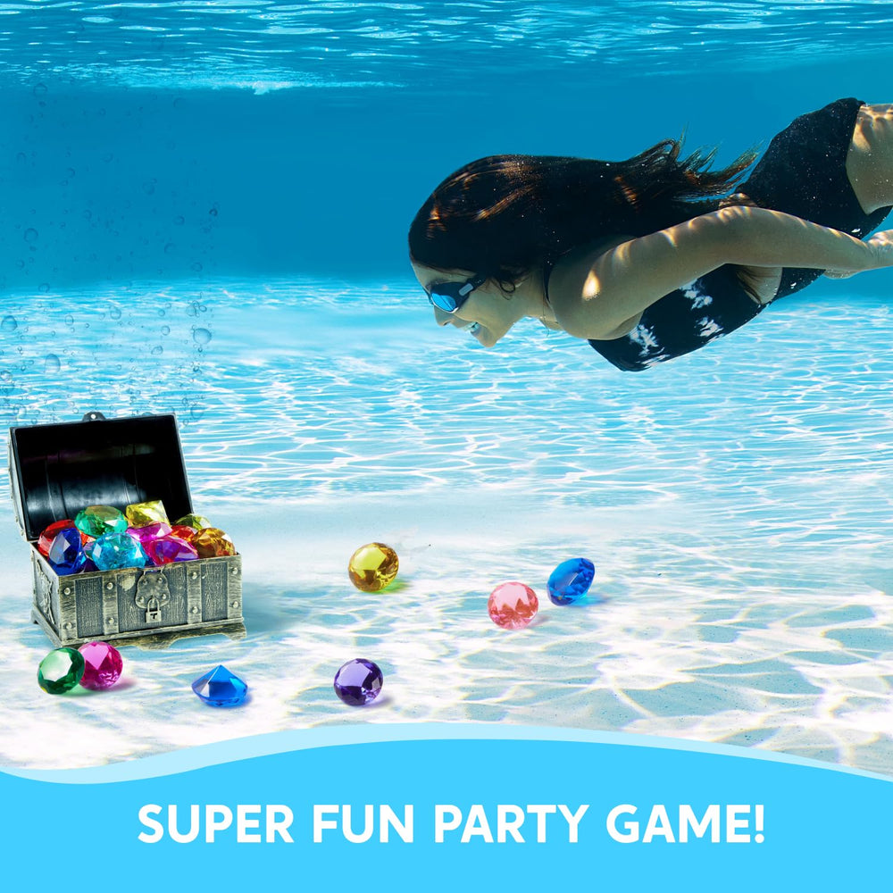 Sloosh dive-skill training gems provide a playful water workout.
