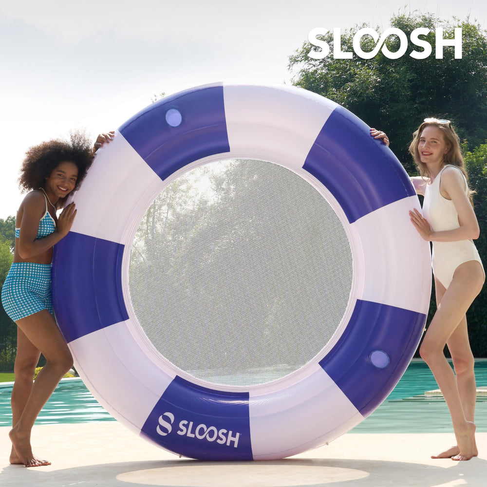 Sloosh double lounger designed for sharing relaxing moments on water.