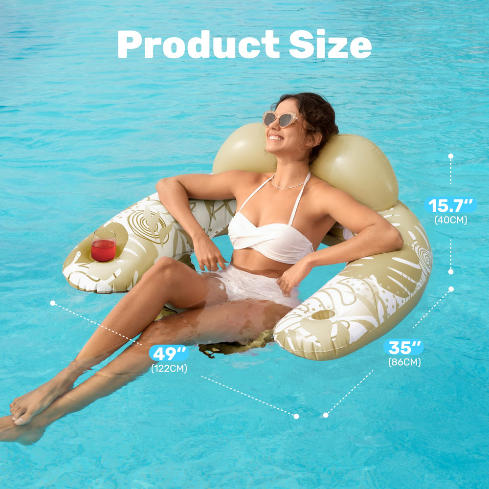 Sloosh sturdy one-piece seat offers durable lounging without splitting.
