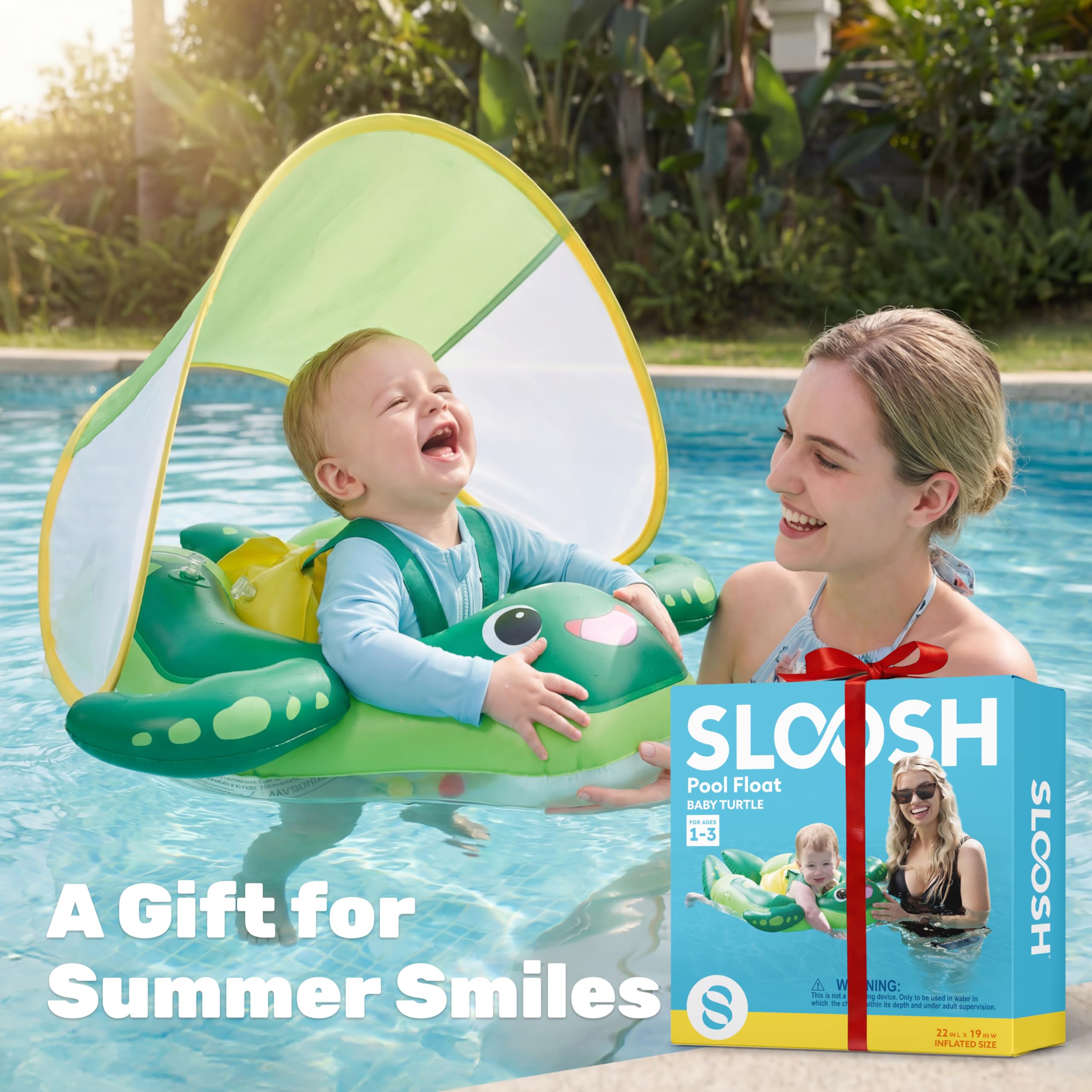 Sloosh durable PVC baby float suitable for many summers.