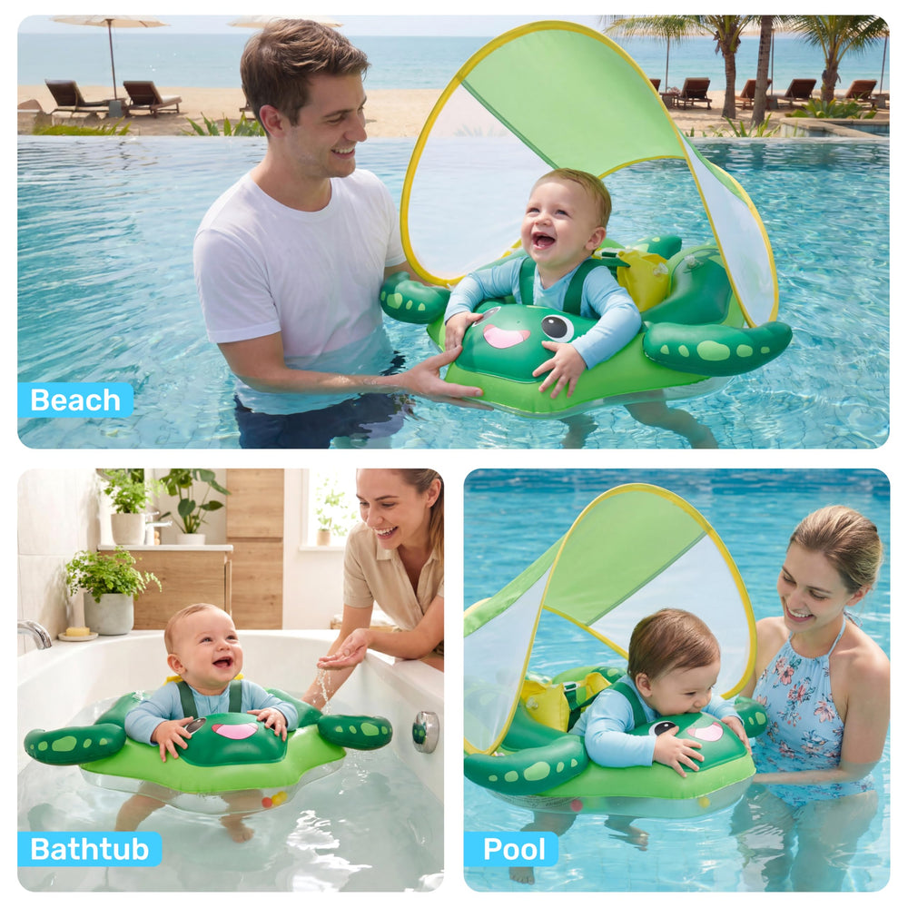 Sloosh easy inflate and deflate feature for quick setup and storage.