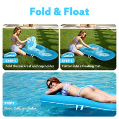 Sloosh quick inflate and deflate for easy setup.
