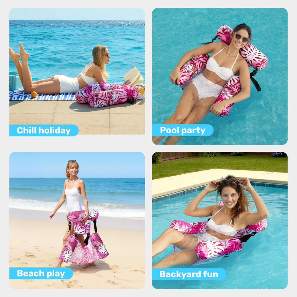 Sloosh easy-inflate pool lounge for quick setup.