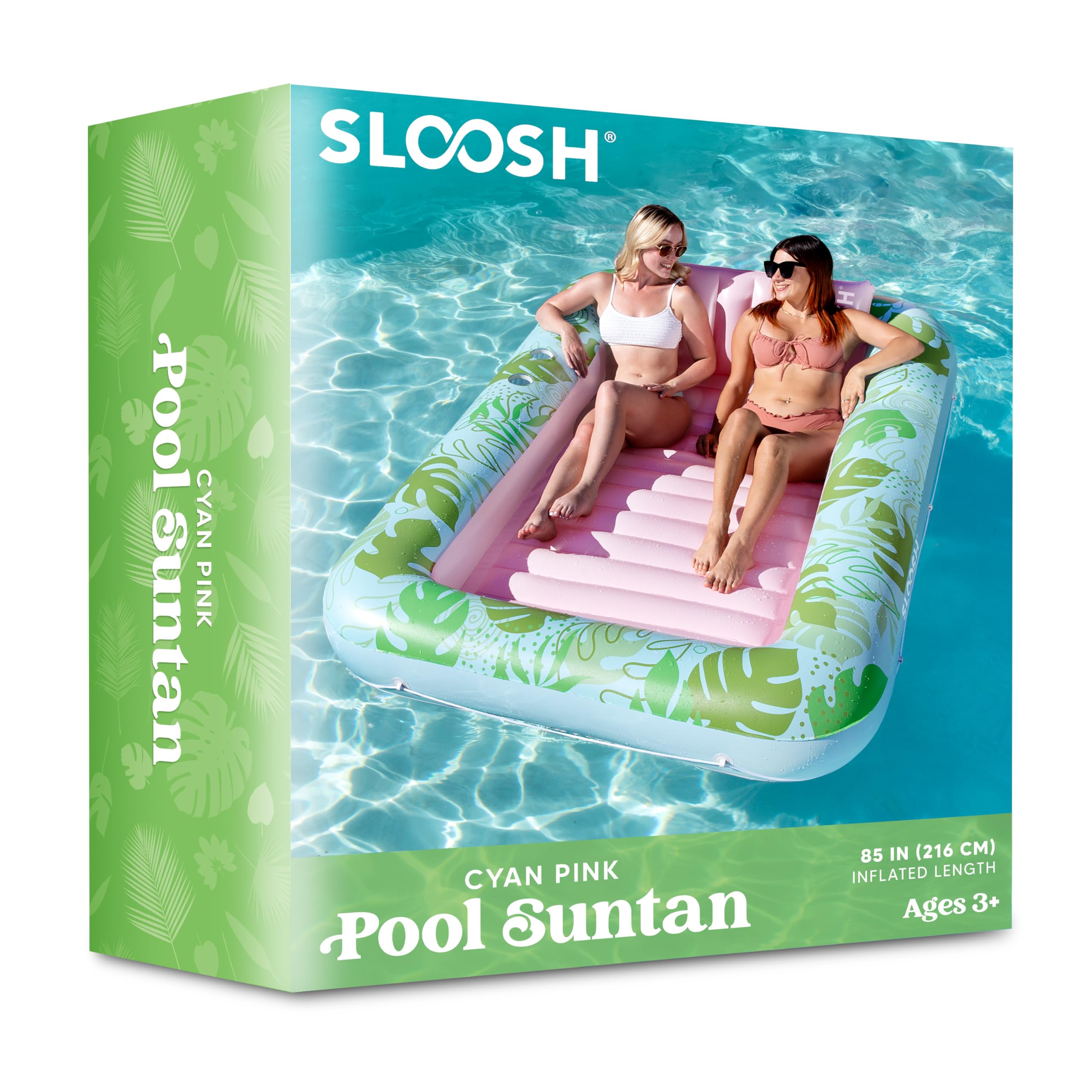 Sloosh inflatable lounger set up easily for portable outdoor lounging