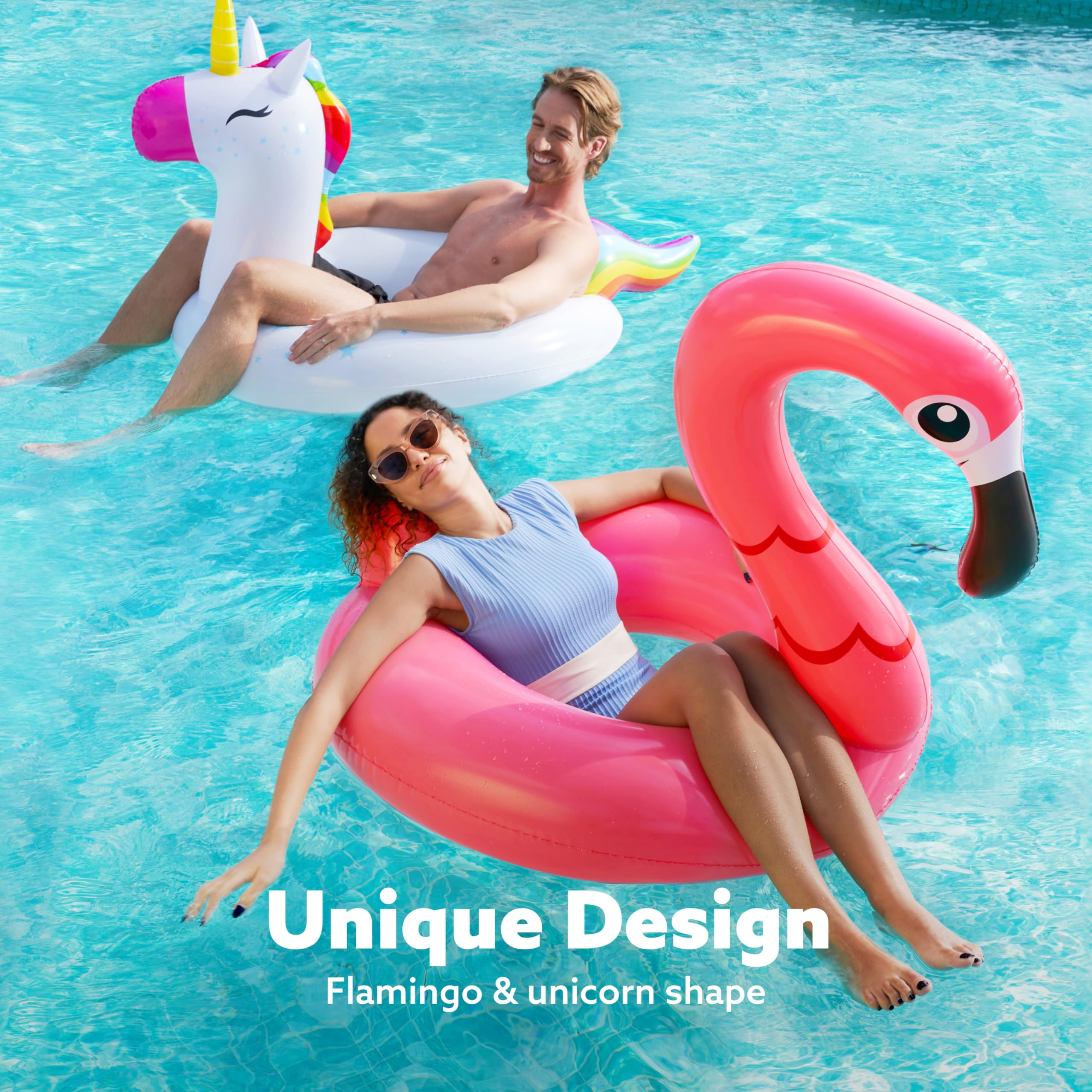Sloosh flamingo pool float for relaxed lounging and photo moments