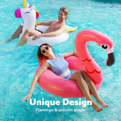Sloosh flamingo pool float for relaxed lounging and photo moments
