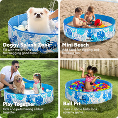 SLOOSH pool with non-slip bottom keeps pets safe during play.