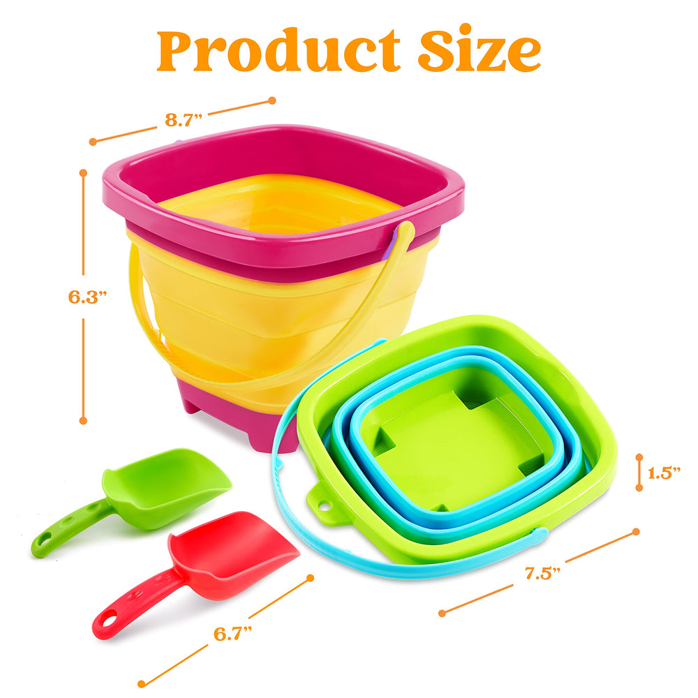 Sloosh folded bucket in compact form, ideal for backpacks