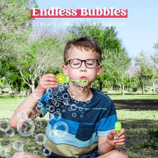 Sloosh bubble wand with lemon pattern for sunny, energetic bubble sessions.