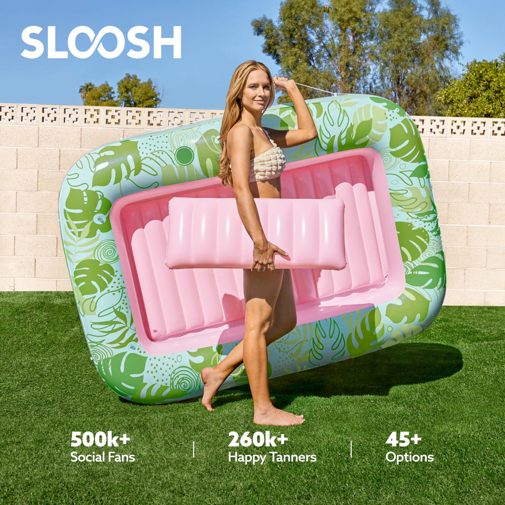 Sloosh heavy-duty PVC 0.3mm construction stands up to sun and use.