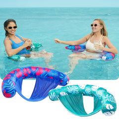 Sloosh inflatable noodle chair with soft fabric for comfortable lounging.