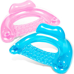 Sloosh inflatable pool floats blue-pink overview for relaxing lounging
