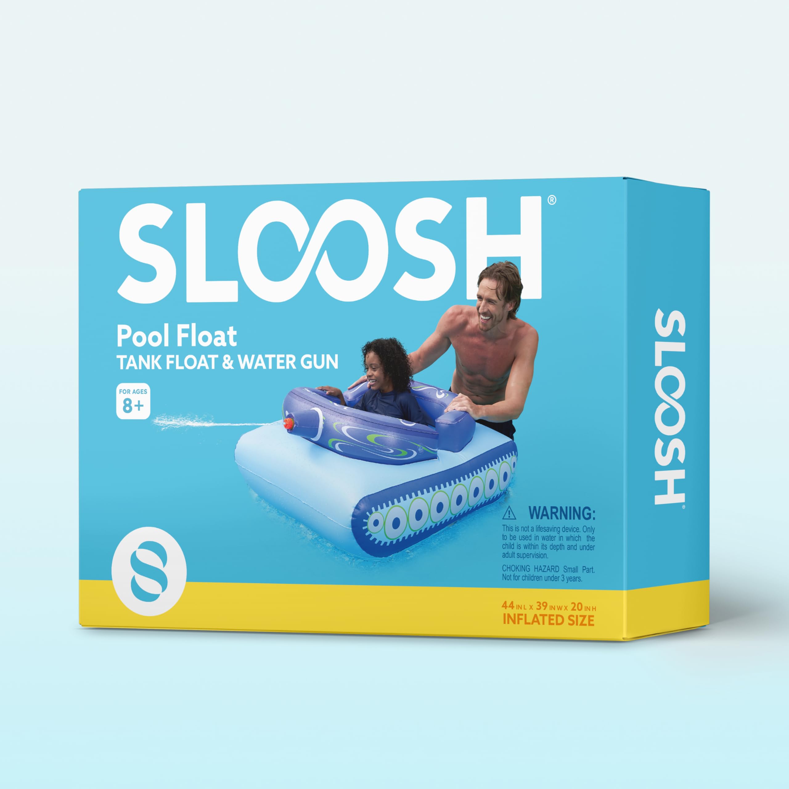 Sloosh inflatable tank pool float family-friendly design