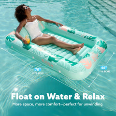Sloosh lounger with removable pillow for comfy lounging