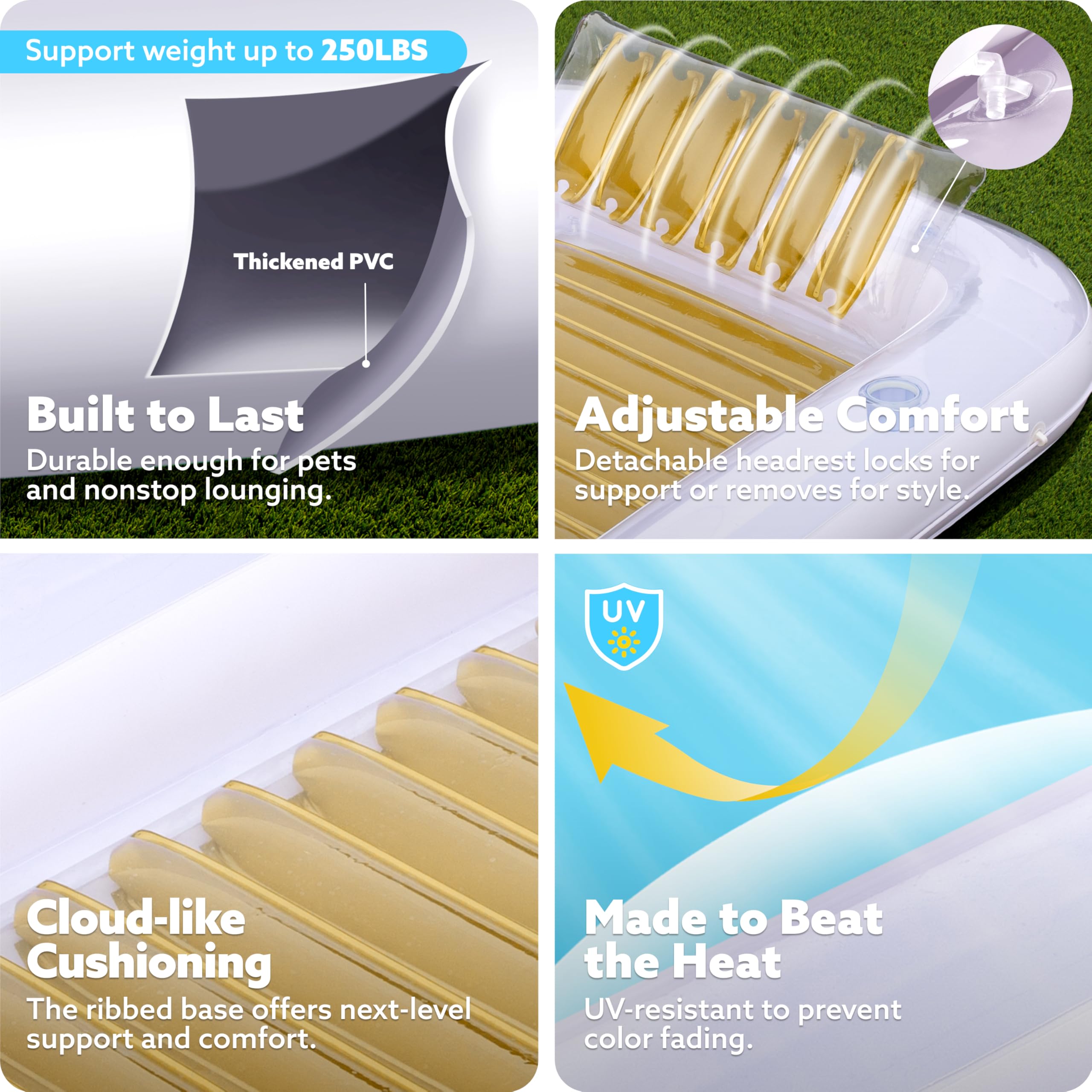 Sloosh wrap-around rope adds stability for steady lounging