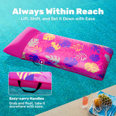 Sloosh integrated handles for easy transport and secure grip.