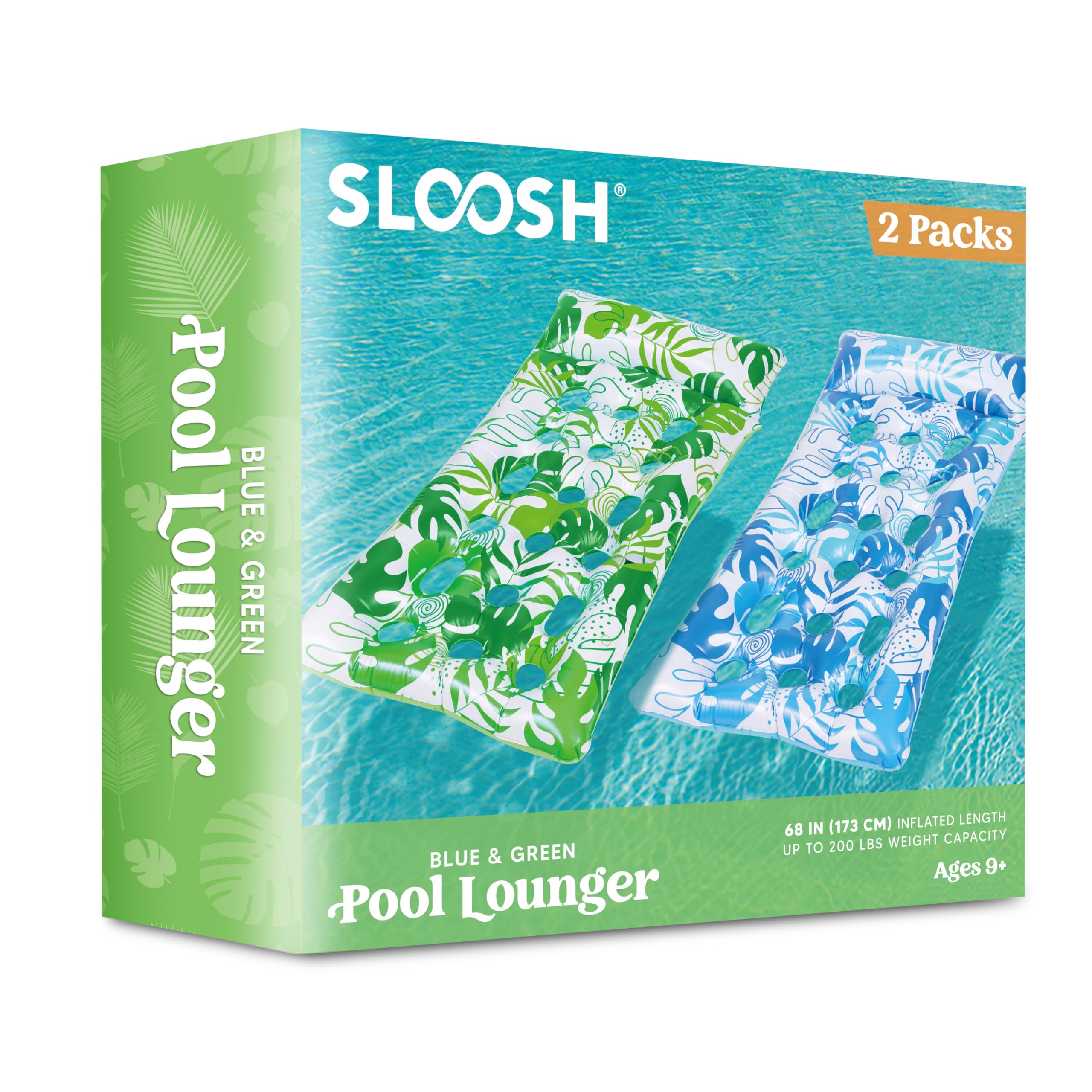 Sloosh inflatable pool raft ideal for lounging and socializing
