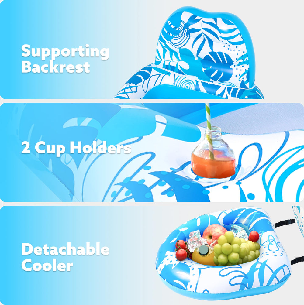 Sloosh mesh seat keeps you cool and in touch with the water.