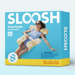 Sloosh multi use float chair doubles as relaxing water hammock.
