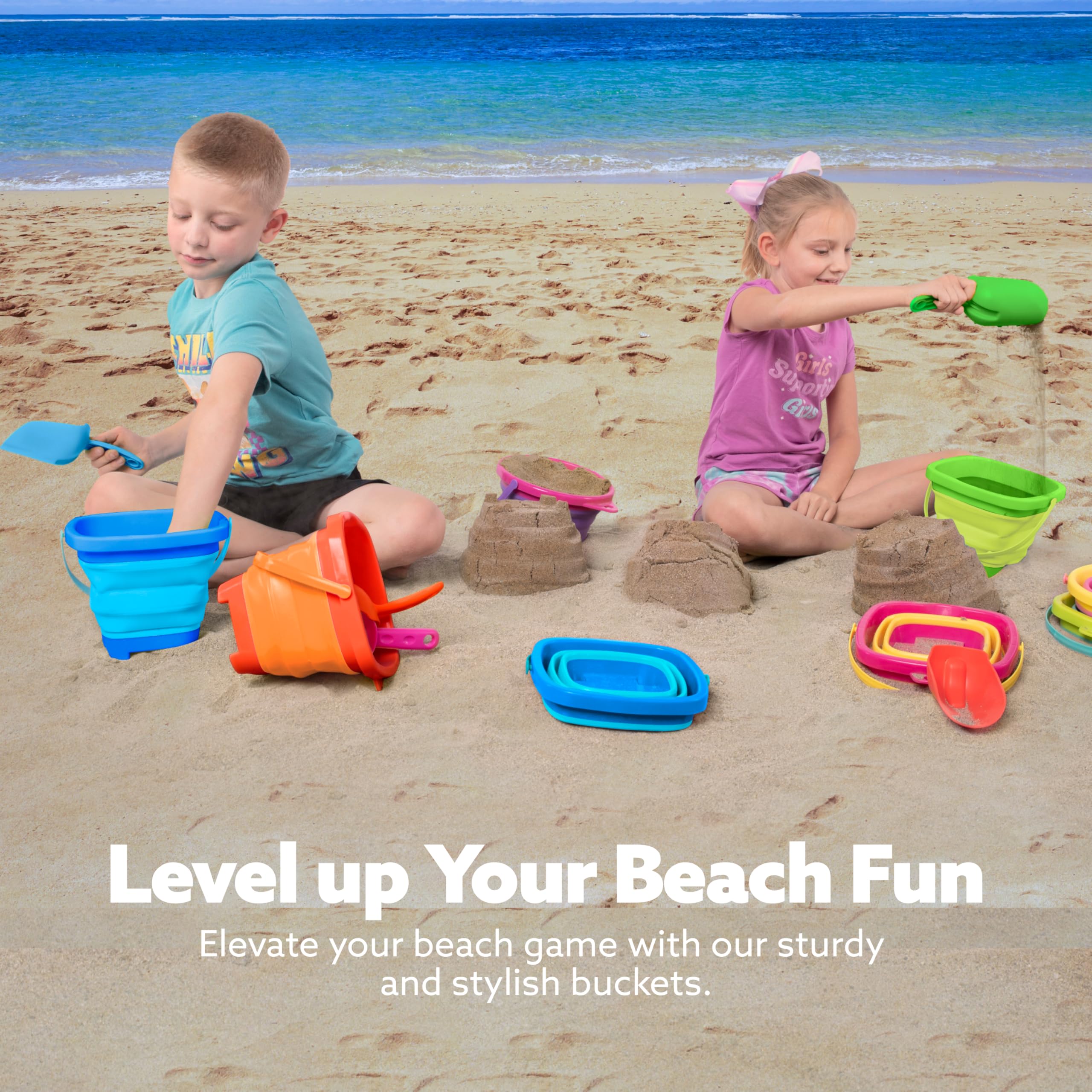 Sloosh travel-friendly sand toy set ready for picnics and trips