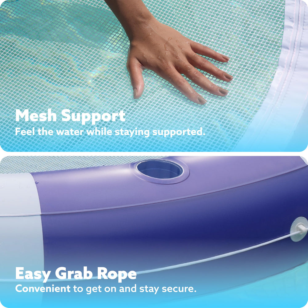 Sloosh patch eye and string for easy water entry and tethering.
