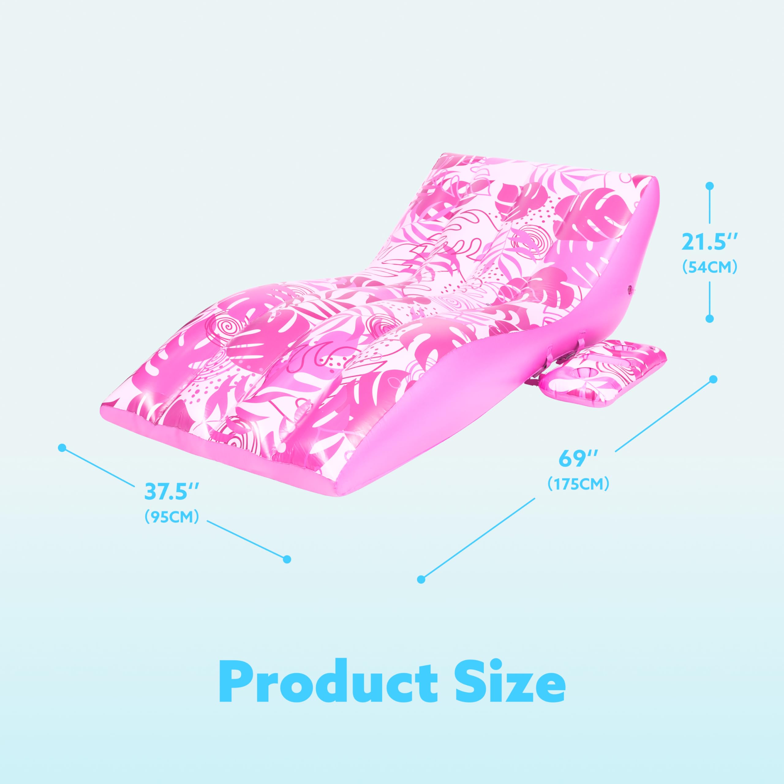Sloosh pool float features a 2-in-1 holder for beverage and phone.