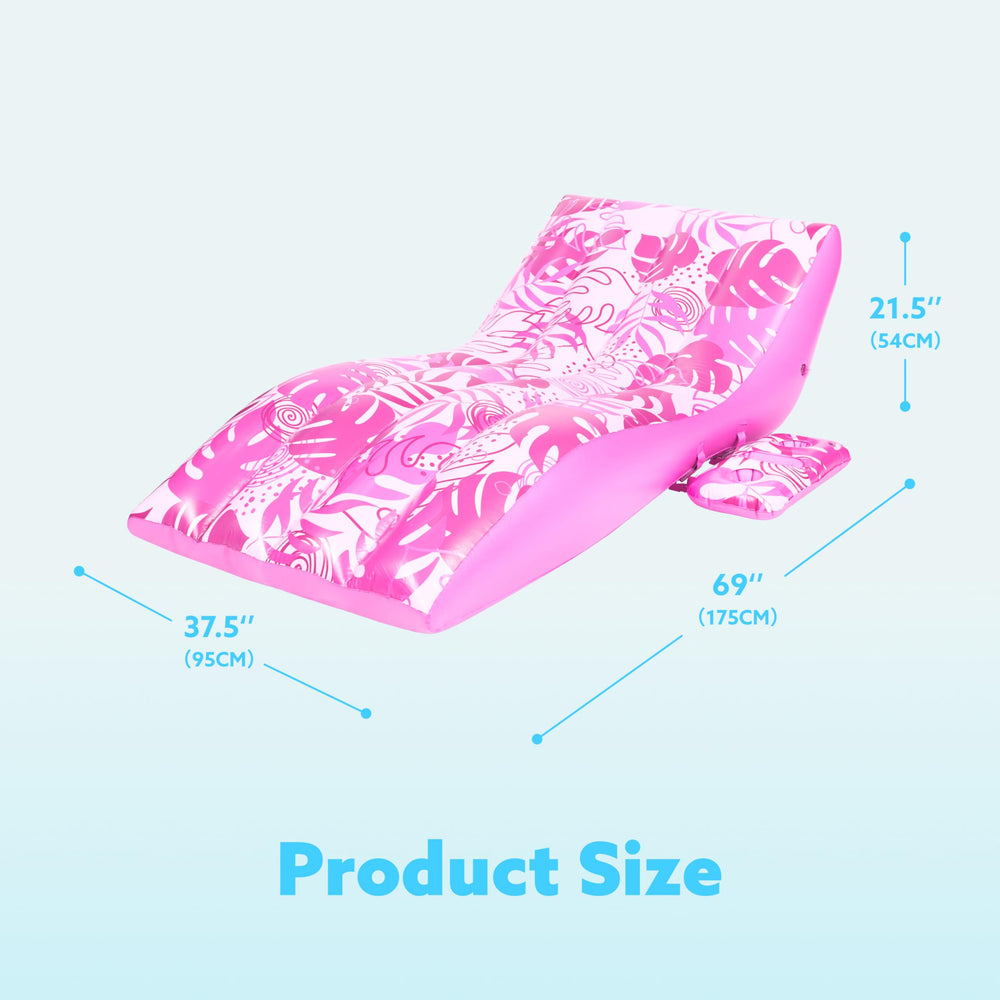 Sloosh pool float features a 2-in-1 holder for beverage and phone.