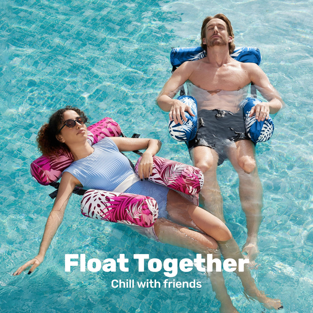 Sloosh pool float chair mesh sling seat keeps you cool while you relax