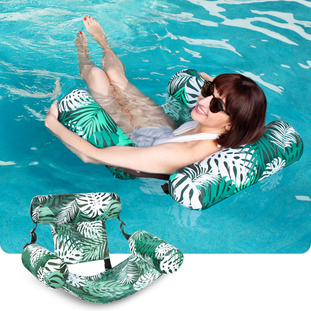 Sloosh pool floats chair with adjustable back for customizable comfort