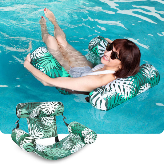 Sloosh pool floats chair with adjustable back for customizable comfort