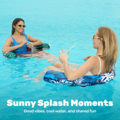 Sloosh two-pack inflatable chairs ideal for family pool days