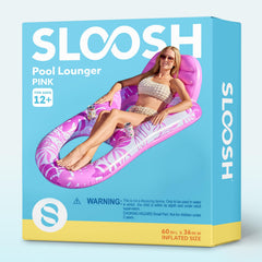 Sloosh pink packaging setup for easy storage and transport