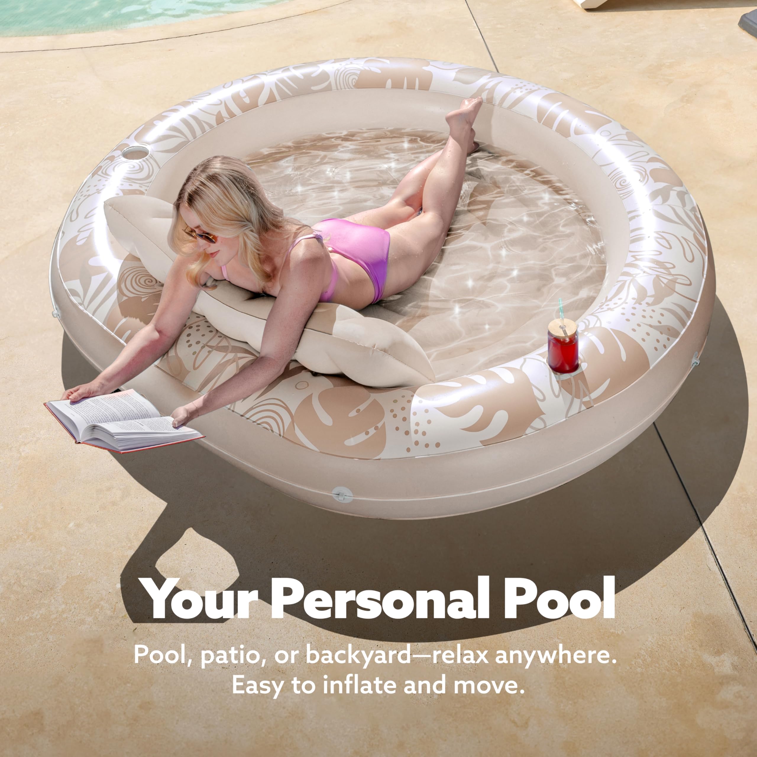 Sloosh robust inflatable pool lounger built for shared moments and durability.