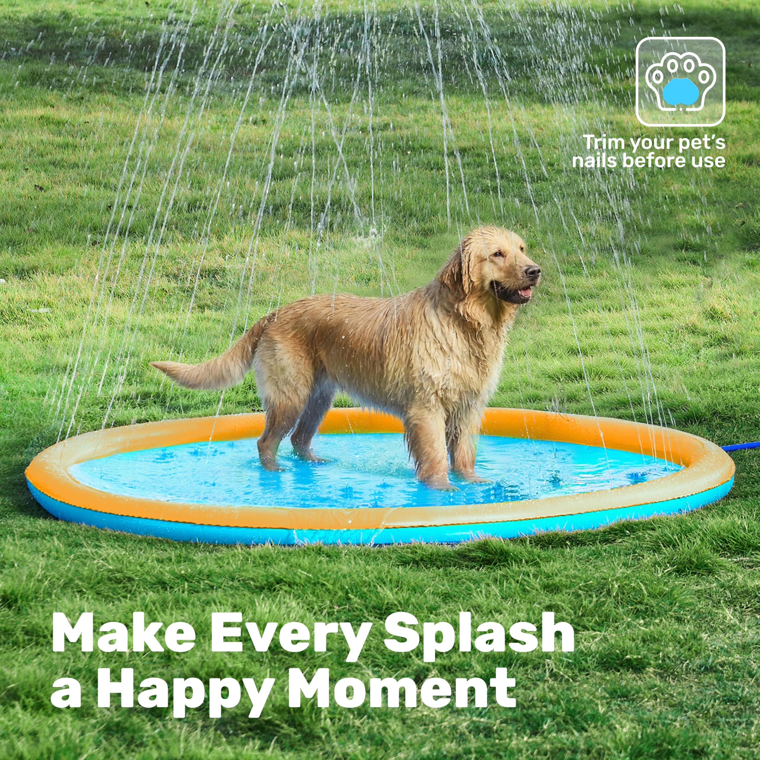 Sloosh safe shallow-water surface reduces slip risk during play.
