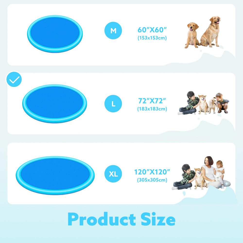 Sloosh splash pad lets pets enjoy cooling water outdoors.