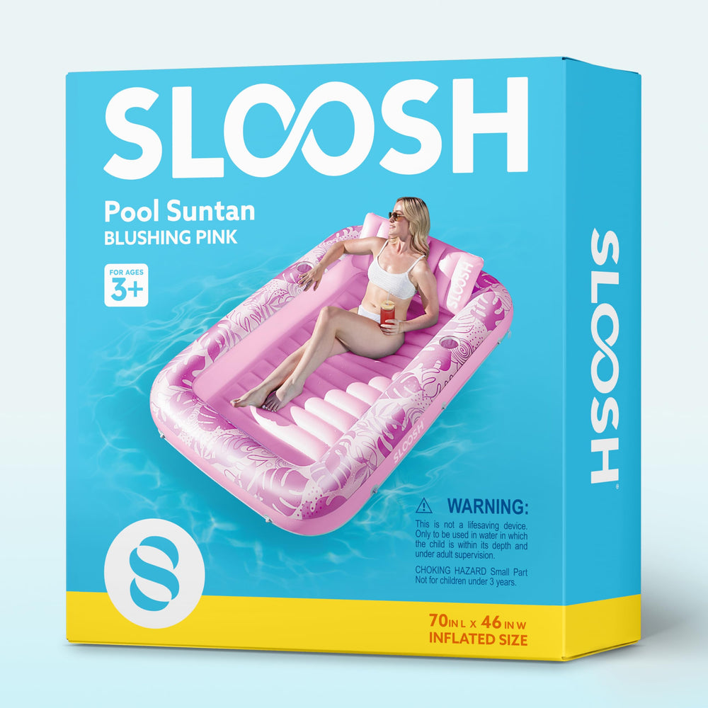 Sloosh 0.3mm thick PVC feels sturdy for season-after-season pool moments.