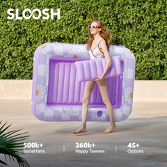 Sloosh durable UV-resistant PVC construction withstands outdoor use across seasons.